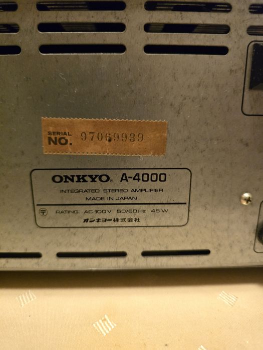 Усилитель интегральный Onkyo A4000. Как новый.