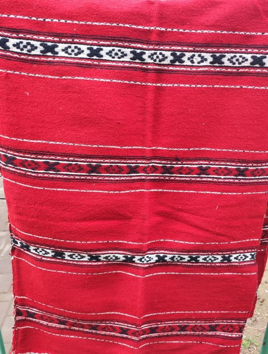 velință lână țesută manual în război