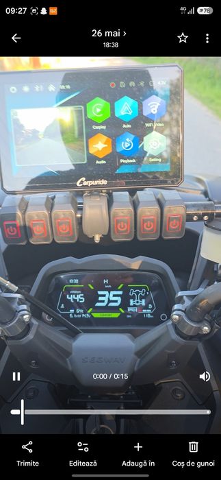 Carplay moto Carpuride 712D