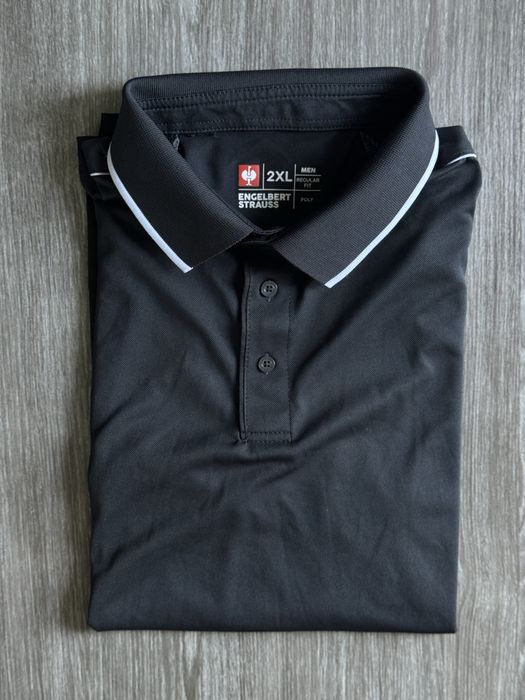 Tricou barbati polo Engelbert Strauss poly Silverfresh marimea 2XL