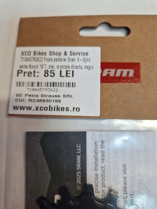 Foaie pedalier SRAM bicicleta electrica Bosch generatie 2 ebike