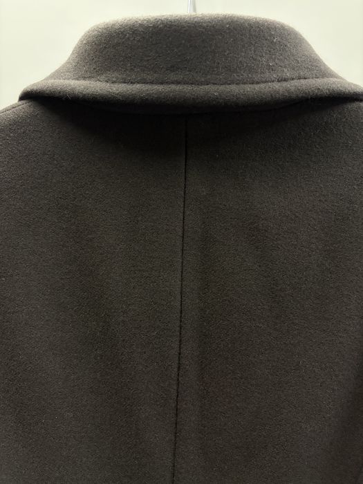 Шоколадово кафяво вълнено палто beneton