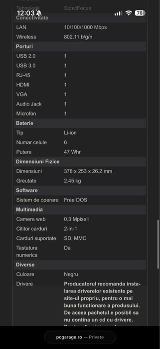 Laptop Asus 15.6 X55A-SX203D