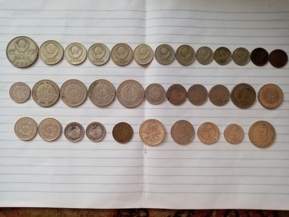 Продаются монеты евро. копейки. тийины