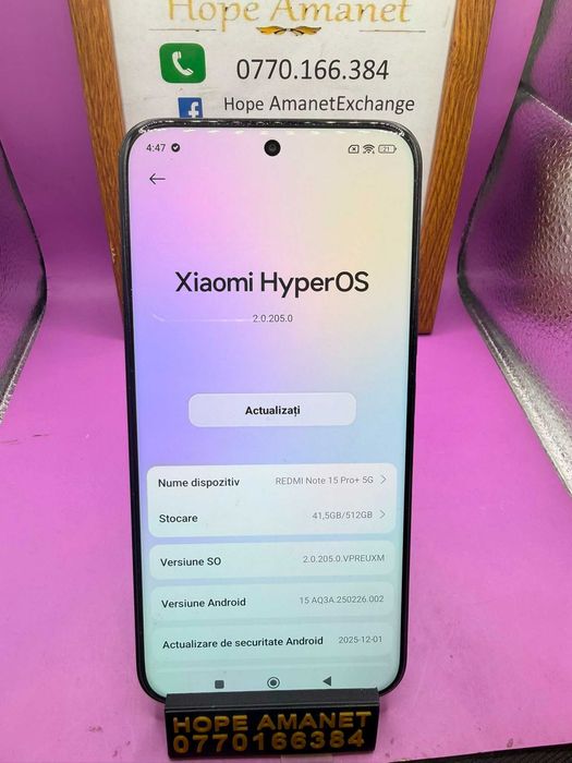 HOPE AMANET P2-Redmi note 15 pro plus 512 GB/12 RAM
