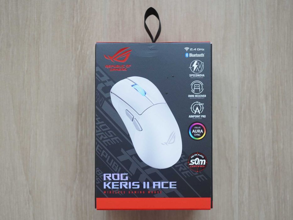 Mouse Gaming Wireless ASUS ROG Keris II Ace,Tri-Mode 42K dpi Bluetooth