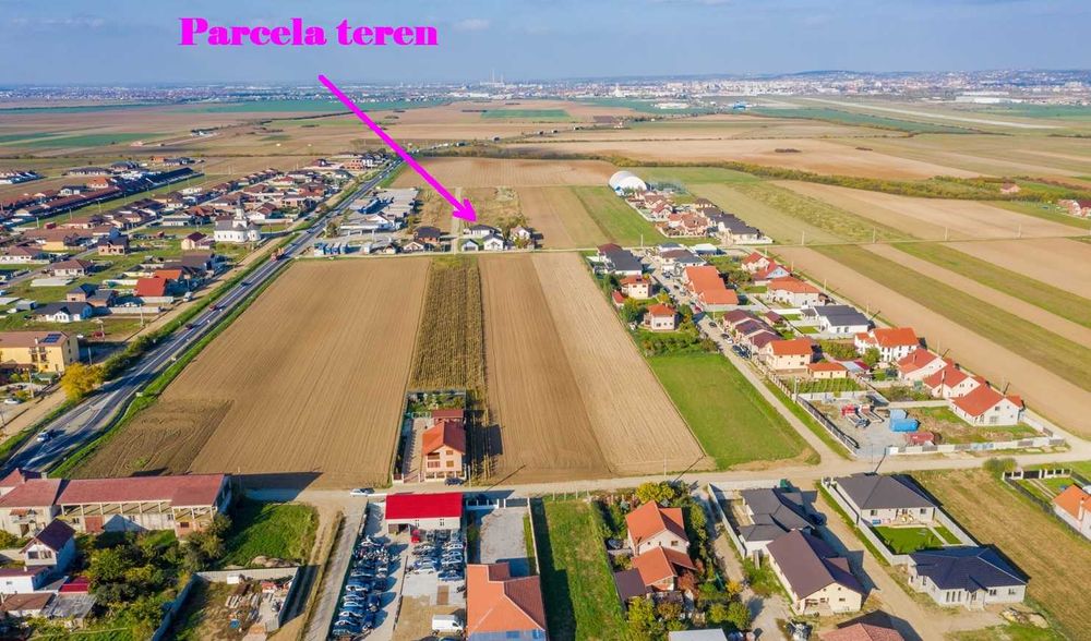 Parcela teren Nojorid (PUZ) la intrare str. ORHIDEELOR ( cu GAZ )