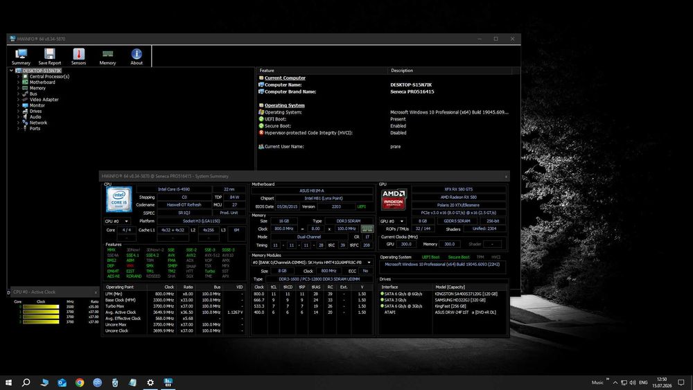 PC Gaming RX 580 8GB | i5-4590 | 16GB RAM | SSD | Windows 10 Pro | Full HD