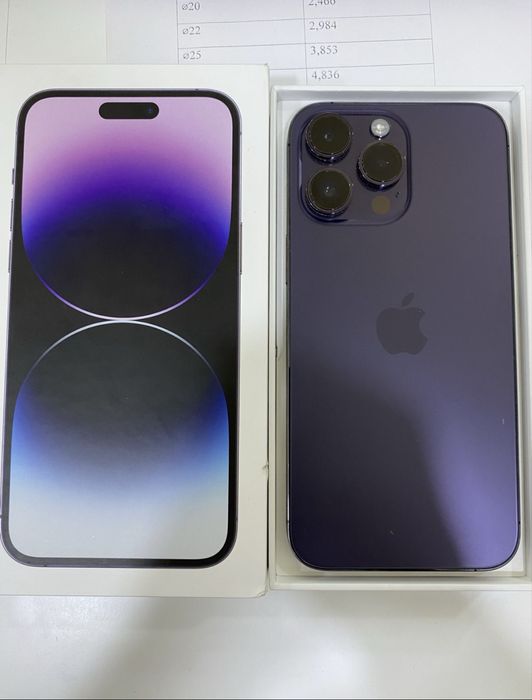 Iphone 14 pro max в идеальном состаянии каробка документ