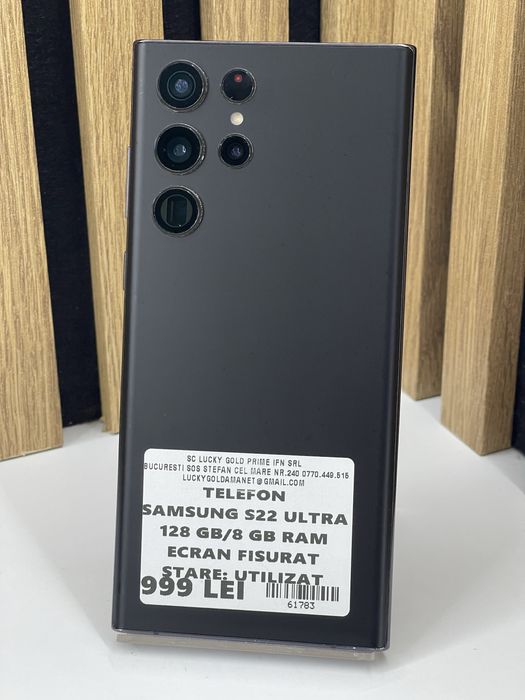 Samsung S22 Ultra 128Gb 8Gb ram (Display Fisurat) Garantie #61783