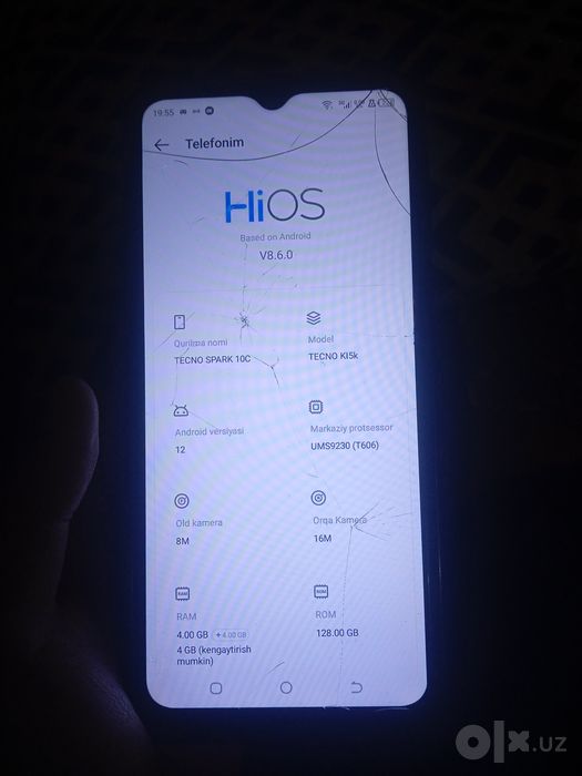 Tecno Spark 10S 450min kelishamiz