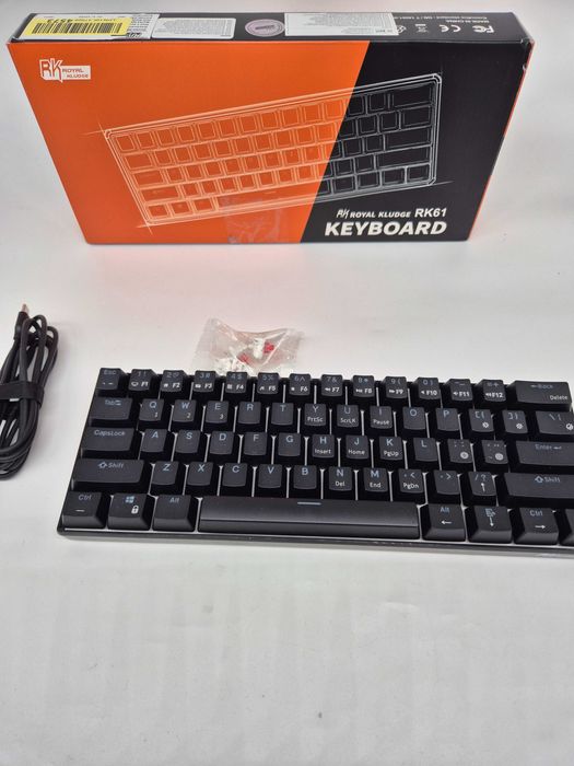 Tastatură Mecanică Wireless RK ROYAL KLUDGE RK61 Black, Red - Grad E
