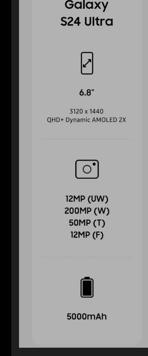 Telefon SAMSUNG Galaxy S24 Ultra 5G, 256GB, 12GB RAM, Dual SIM, Titani