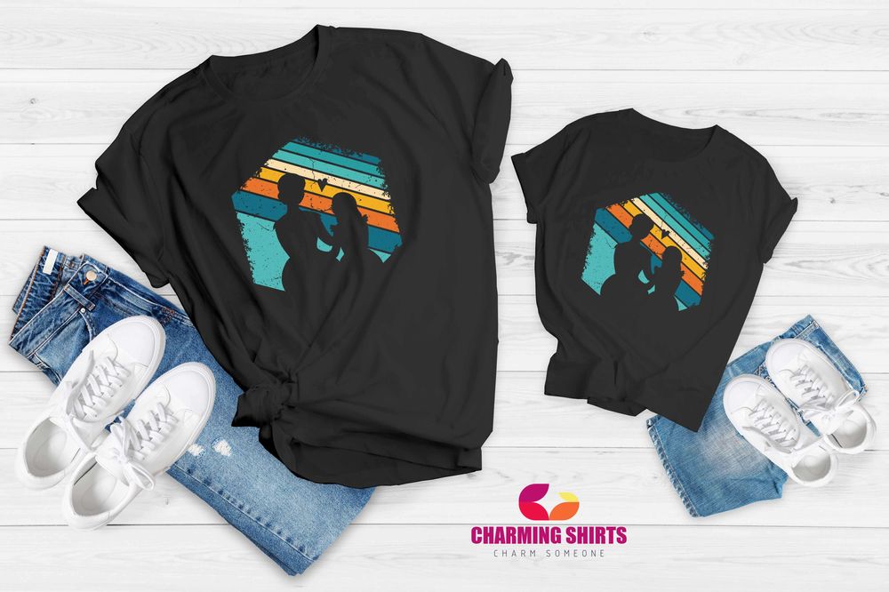 Еднакви тениска Мама и Аз/ Тениски за Майка и Дъщеря/Син