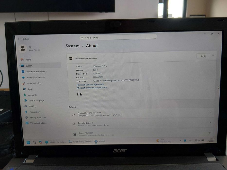 Лаптоп Acer Aspire V3-571G