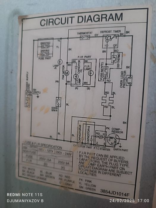 LG muzlatgich koreyski