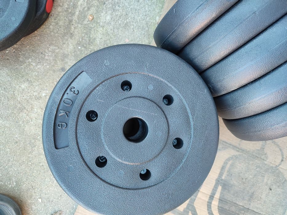 Bancă fitness cu gantere