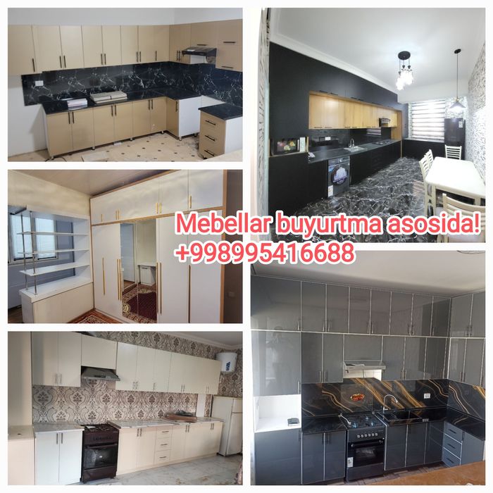 Oshxona mebellariga buyurtmalar qabul qamiz arzon narxda va sifatli