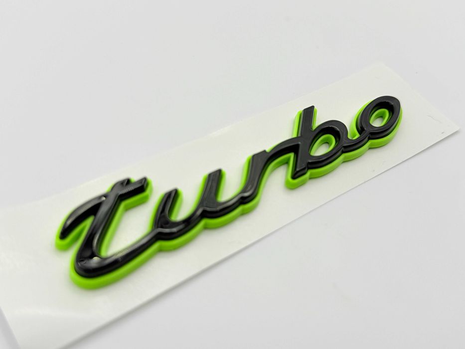 Emblema Compatibila PORSCHE Turbo bicolor