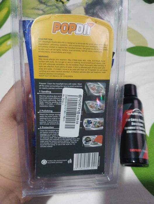 kit restaurare faruri auto si solutie