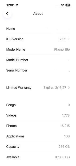 iPhone 16e 256GB