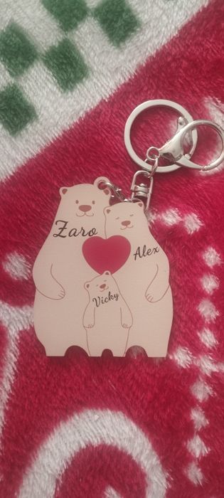 Ключодържател с мечета и вашите имена