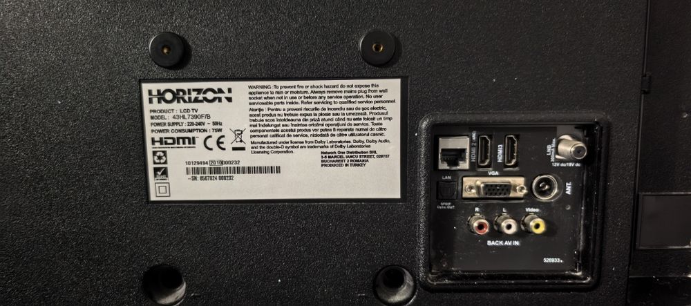 TV LED FULL HD Horizon SMART Android 108 cm / 43 inch / HDR - ca NOU -