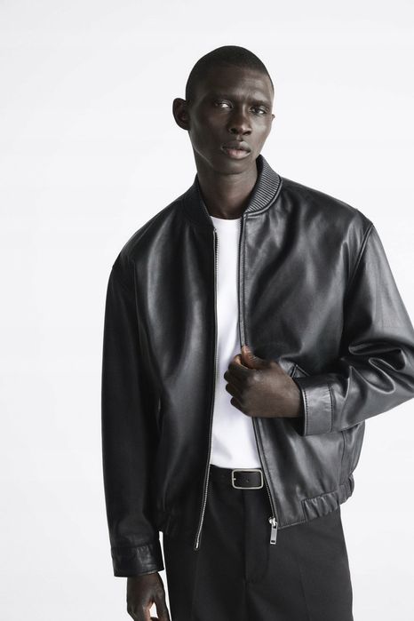 Geaca din piele naturala Zara limited edition