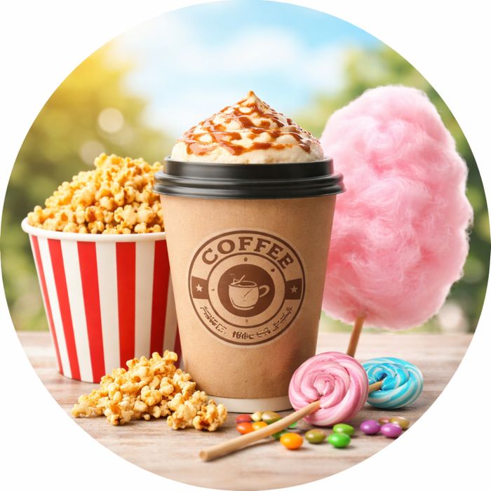 Сладкая сахарная вата попкорн мороженное кофе на выезд
