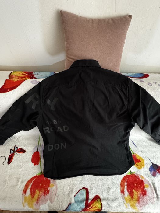 Cămașă Burberry – neagră, logo print – mărime XL