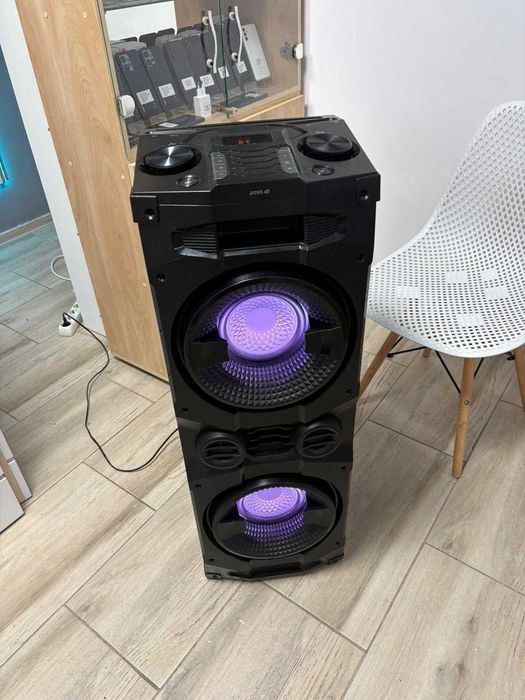 Boxa audio Poss PSBTST410, 200W RMS, Bluetooth,USB, AUX In, Karaoke