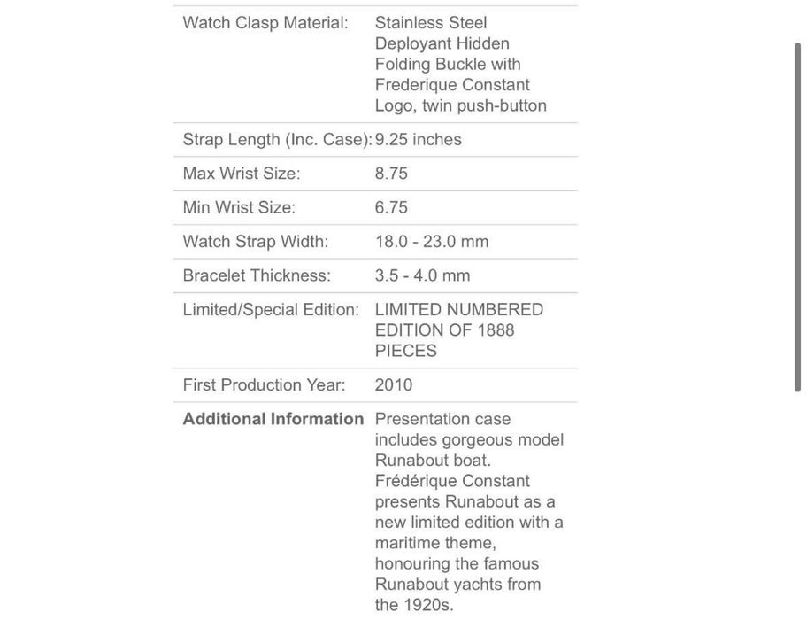 Frederique Constant Runabout - 43mm - Automatic