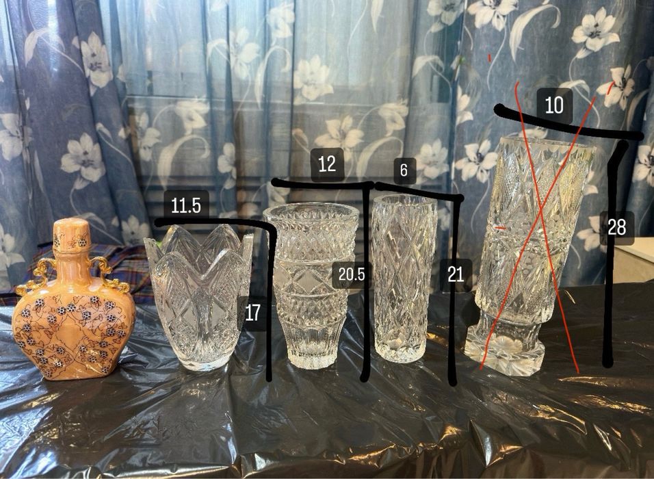 Продам хрустальные ёмкость для салата