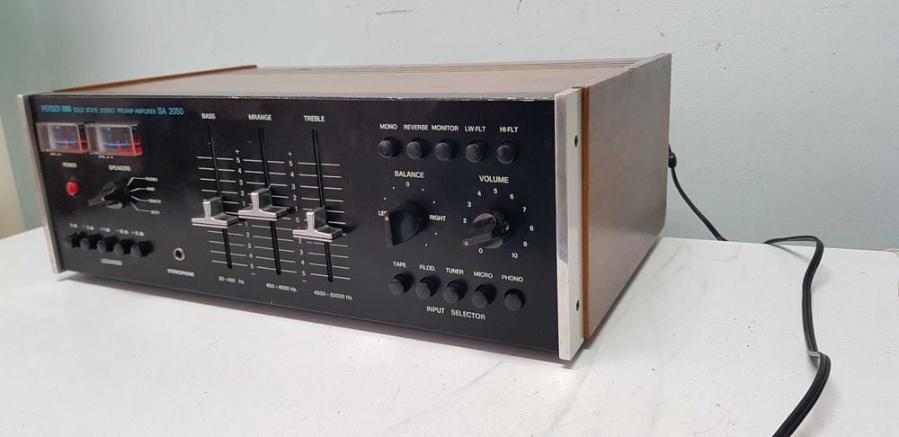 RARITATE Perser SA 2050 Amplificator Vintage Design Unic Slidere Italy