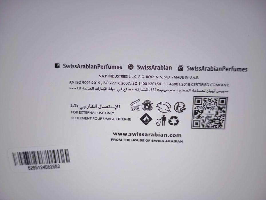 Мостри за парфюм Swiss Arabian. Cities Collection.