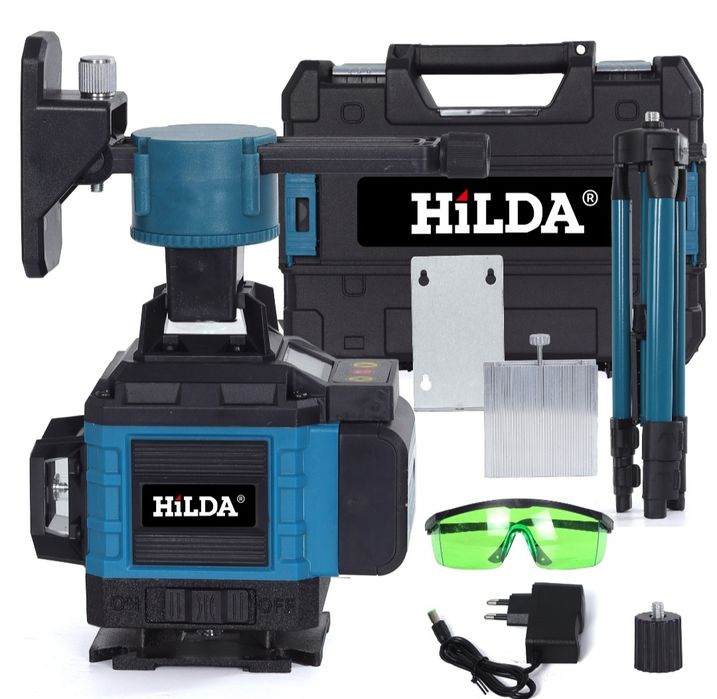 Лазерен нивелир 16 линии 2г. гаранция, 2 батерии, пълен комплект трино