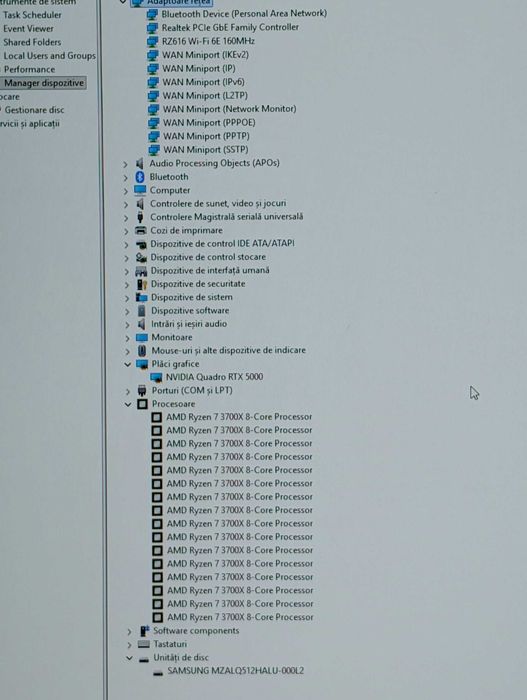 Calculator/pc, Ryzen 7 3700X / Ram 32 GB, NVIDIA Quadro RTX 5000