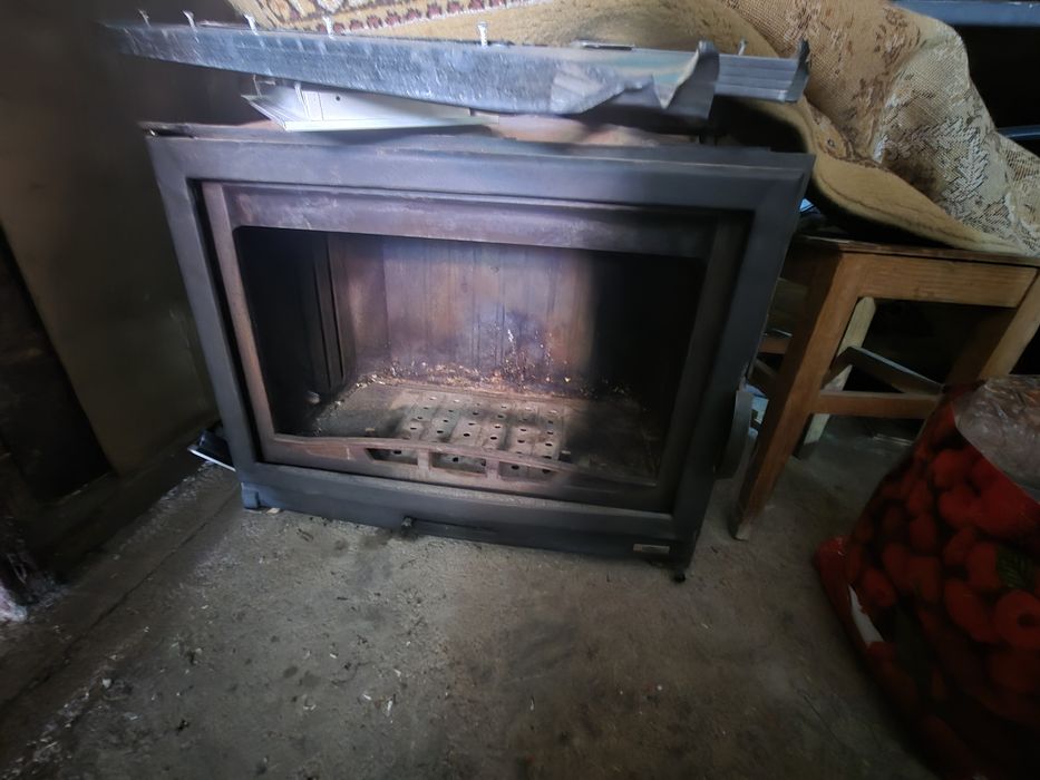 Focar șemineu plus horn din inox cu izolație