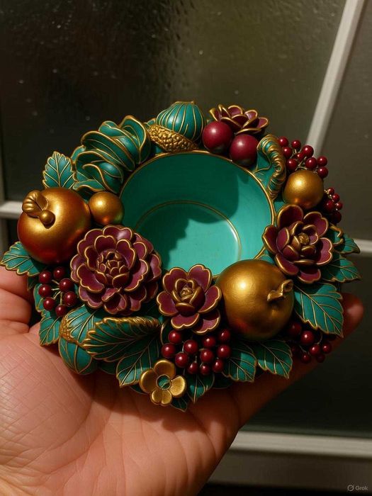 Гипсовый подсвечник раскраска