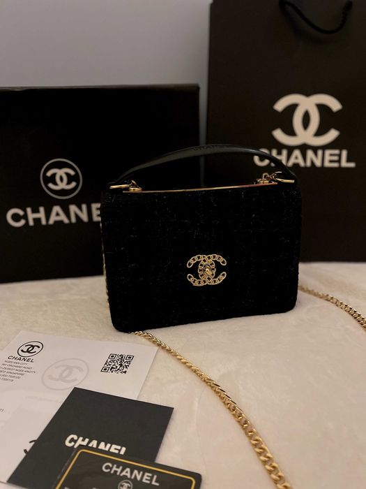 Geantă/Poșeta Chanel Tweed 20x13x5
