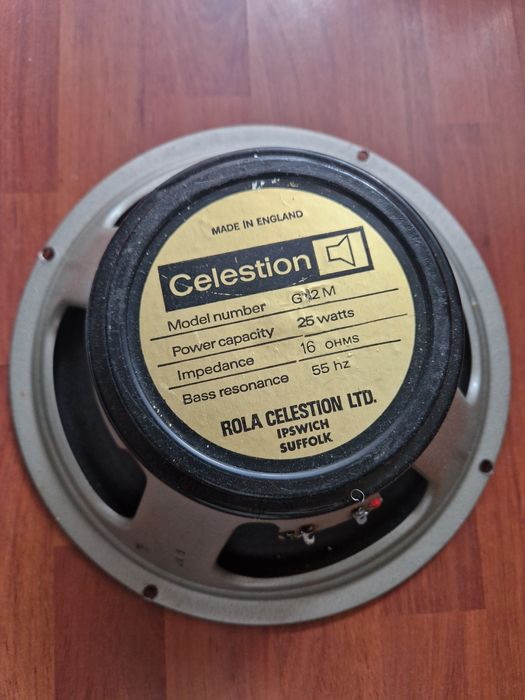 2 x Celestion G12M Blackback (1977, UK)