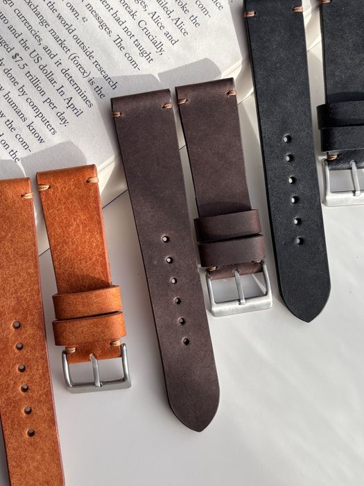 Curea de ceas din piele naturala handmade