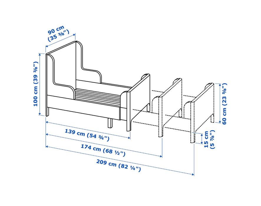 Pat extensibil IKEA Busunge