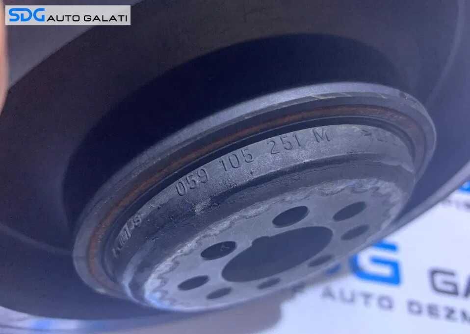 Rola Fulie Motor Vibrochen Arbore Cotit Audi A4 B7 2.5 TDI V6 BDG BCZ 2005 - 2008 Cod 059 105 251 M 059105251M [D0987]