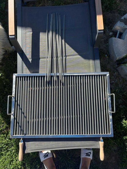 Grilaj inox alimentar-gratar caramida