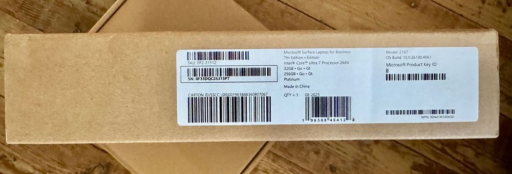 Microsoft Surface Laptop 7 Intel Core Ultra 7 - 268V - Platina