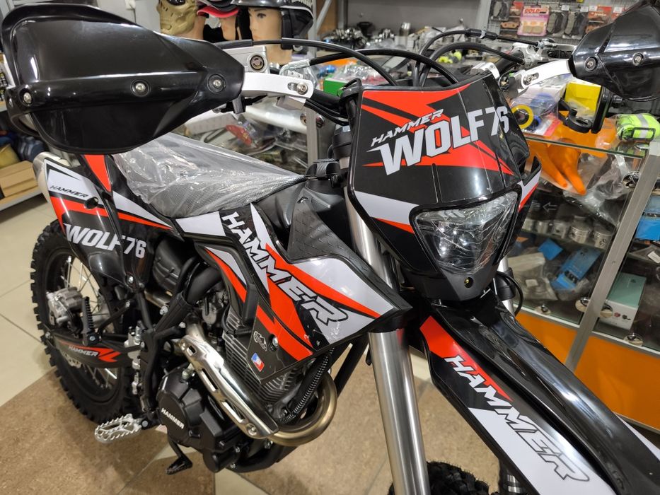 Мотоцикл Hammer Enduro Wolf 76 с цепным 175 двигателем