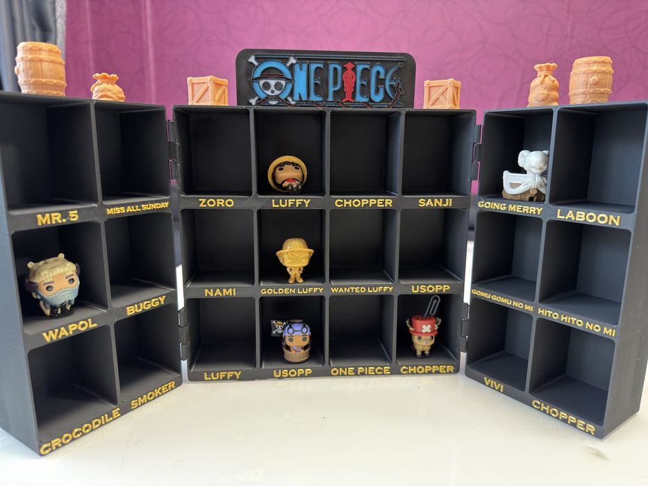 One Piece органайзер за фигурки, 3D принтиран,