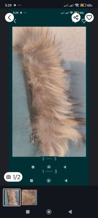 Воротник мех искуствиной.