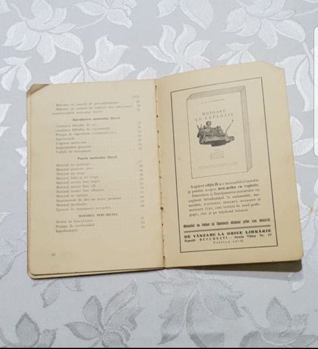 Carte tehnică veche ,,Motorul diesel" - 1941 Constantin Mihăilescu
